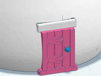 Door for Smurf House