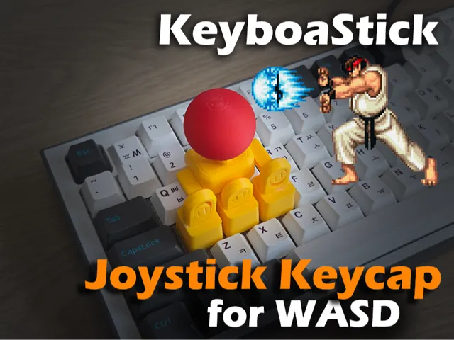 Joystick Keycap for WASD (KeyboaStick WASD)