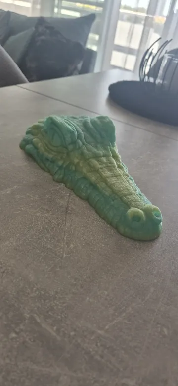 Modelo para impresión 3D: Pooligator (schwimmender Alligator Kopf) — vista de referencia 5