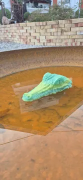 Modelo para impresión 3D: Pooligator (schwimmender Alligator Kopf) — vista de referencia 3