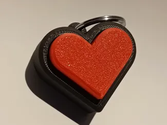 Heart keychain clicker