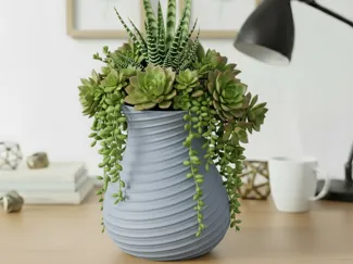 FlowForm Vase - A Sleek Desk Addition