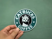 喵巴克杯垫。0.2mm 层高, 2 层墙, 15% 填充
