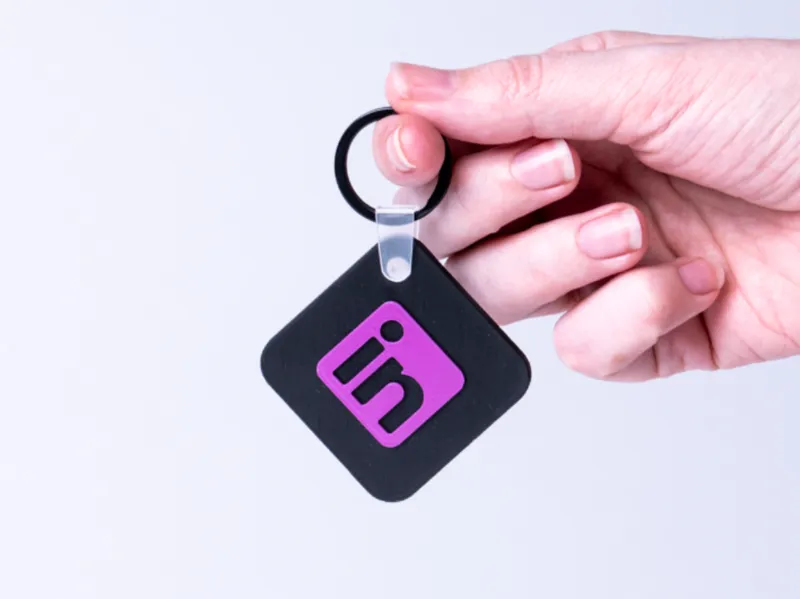 NFC tag and business card: Linkedin