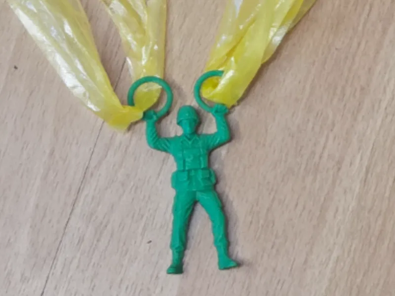 Retro Grocery Bag Paratrooper