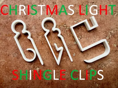 Christmas Light Shingle Clips