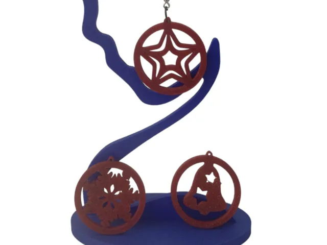 3-Pack Christmas Bauble Earrings