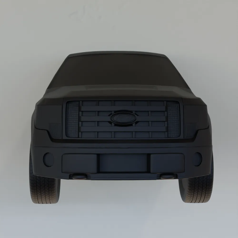 Ford F 150 Wall Art - Front View - Free 3D Print Model - MakerWorld