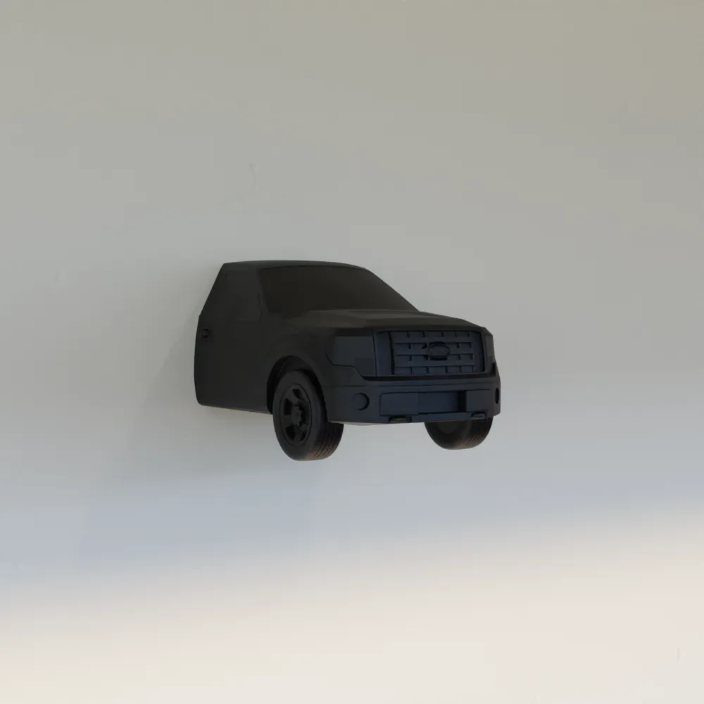 Ford F 150 Wall Art - Front View - Free 3D Print Model - MakerWorld