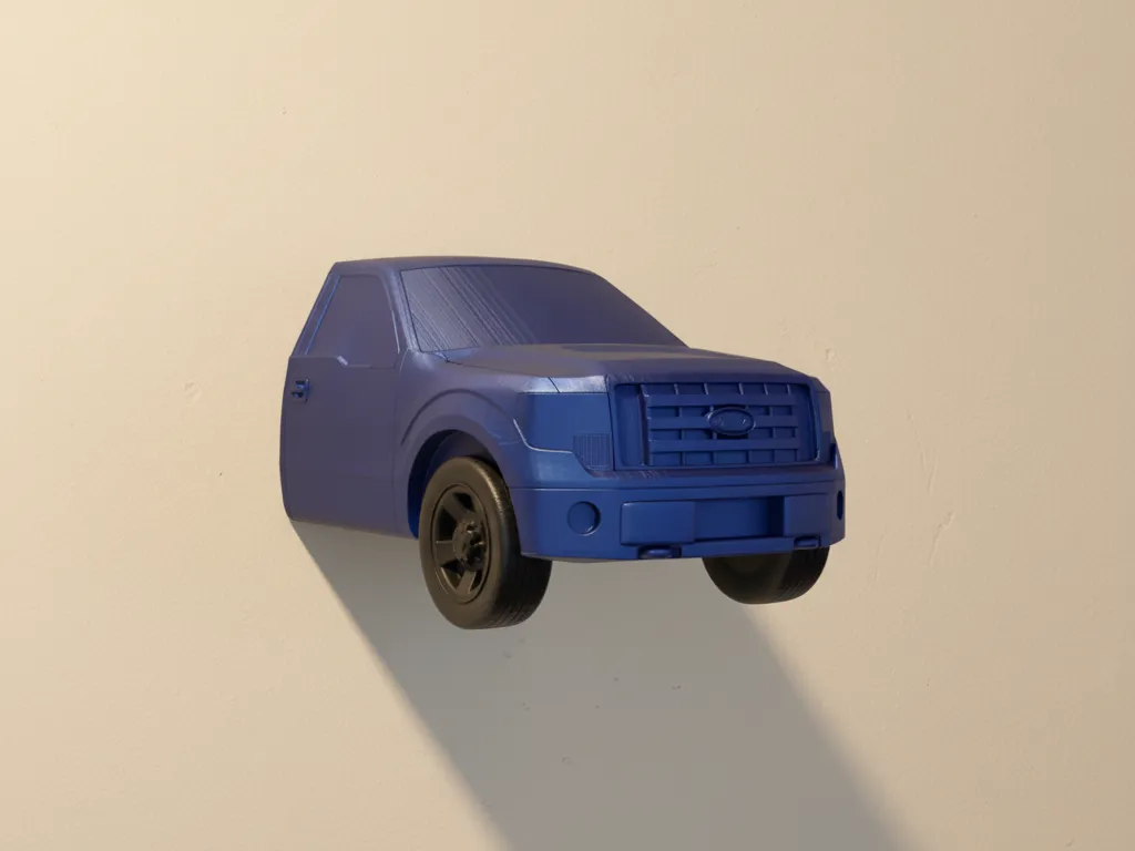 Ford F 150 Wall Art - Front View - Free 3D Print Model - MakerWorld
