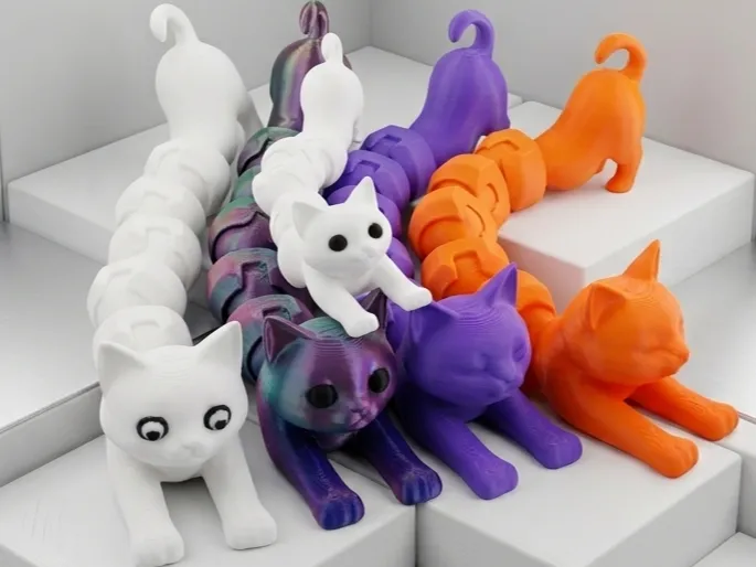 Chat flexible articulé (libre à la vente)