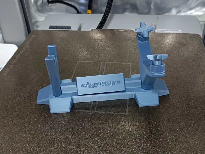 Aggressor display stand