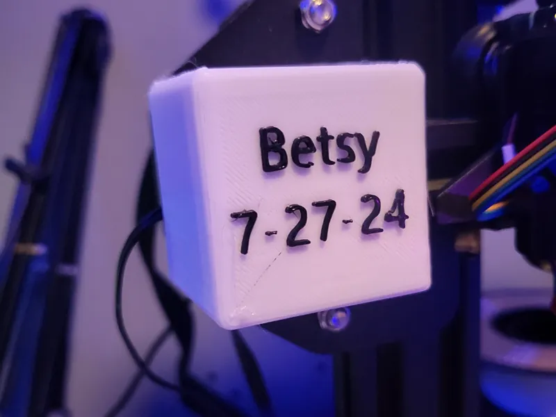Ender 3 V2 QR code cover