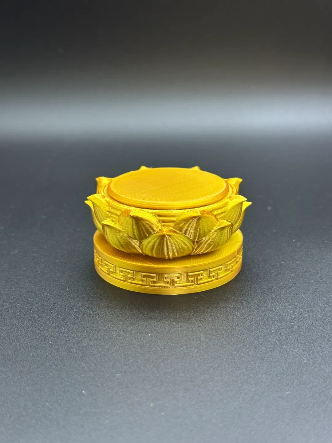 Miniatura 2 do modelo 3D 莲花摆件台（哪吒 、佛、龙、蛇等）