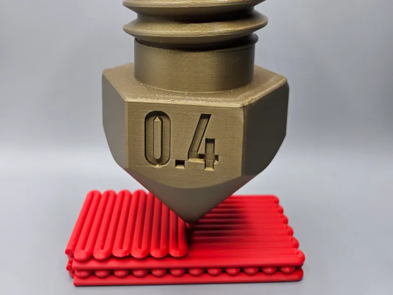 Extruding Layers 3D Printing Nozzle Sculpture