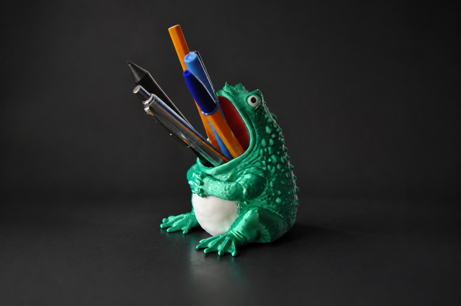 Miniatura 2 do modelo 3D Frog Pen Holder