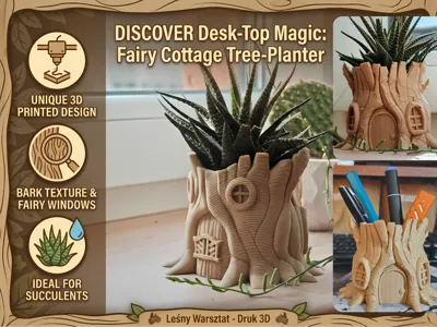 Fairy Cottage Tree-Planter & Organizer