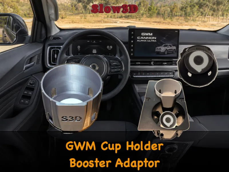 GWM Cannon Cup Holder Adaptor  inc. bonus coaster