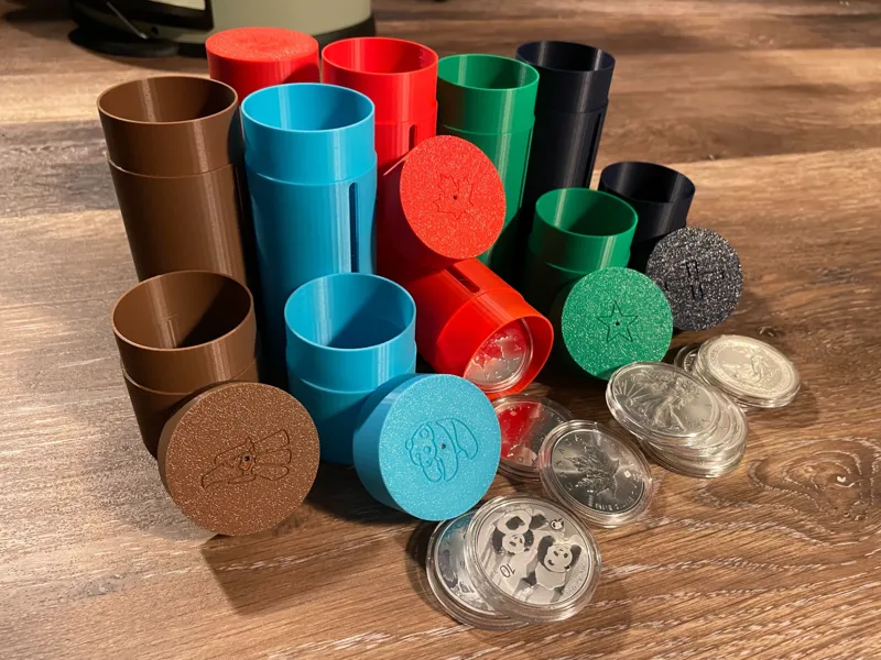 Silver Coin Bullion Air-Tite Coin Tubes