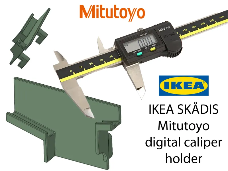 IKEA SKÅDIS Mitutoyo digital caliper holder