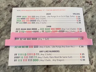 Mahjong Line Reader with Clips