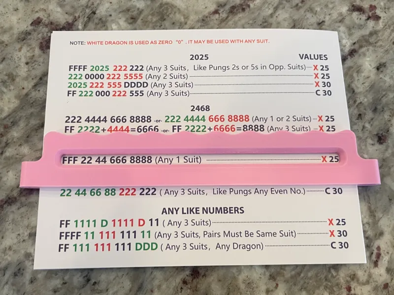 Mahjong Line Reader with Clips