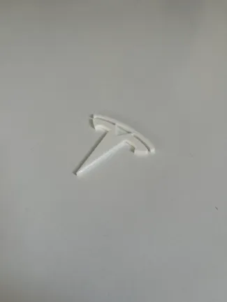 Tesla logo keychain