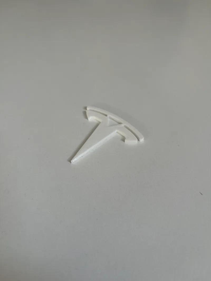 Tesla logo keychain