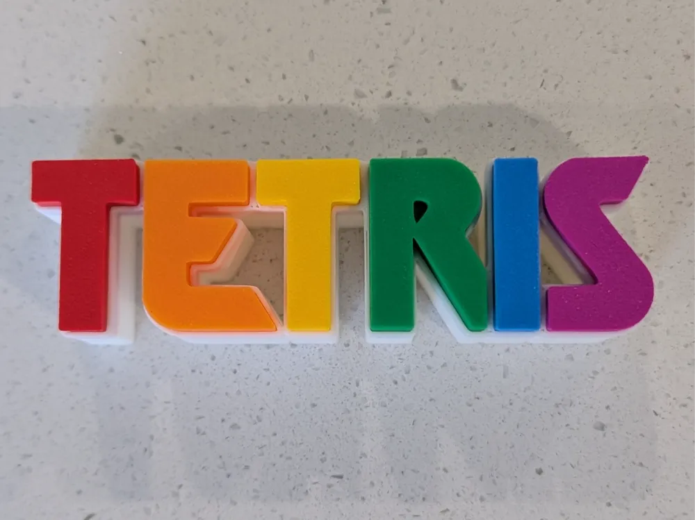Tetris Logo - Free 3D Print Model - MakerWorld