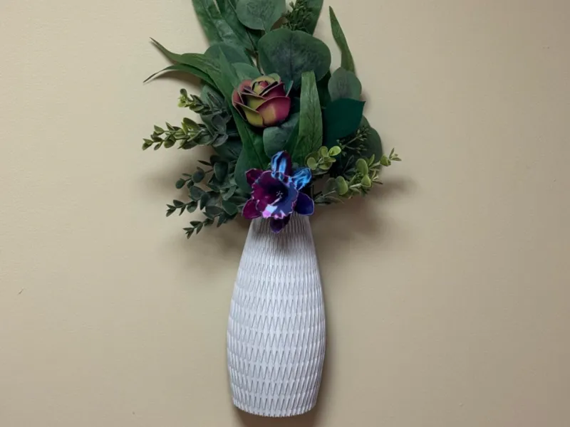 Hanging Tall Textured Wall Vase REMIX