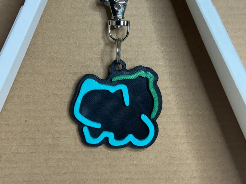 Bulbasaur Neon Sign Inspired Pokémon Keychains