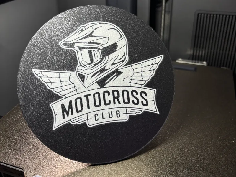 Motocross club hitch cover