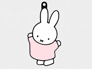 Miffy Pink Dress Keychain
