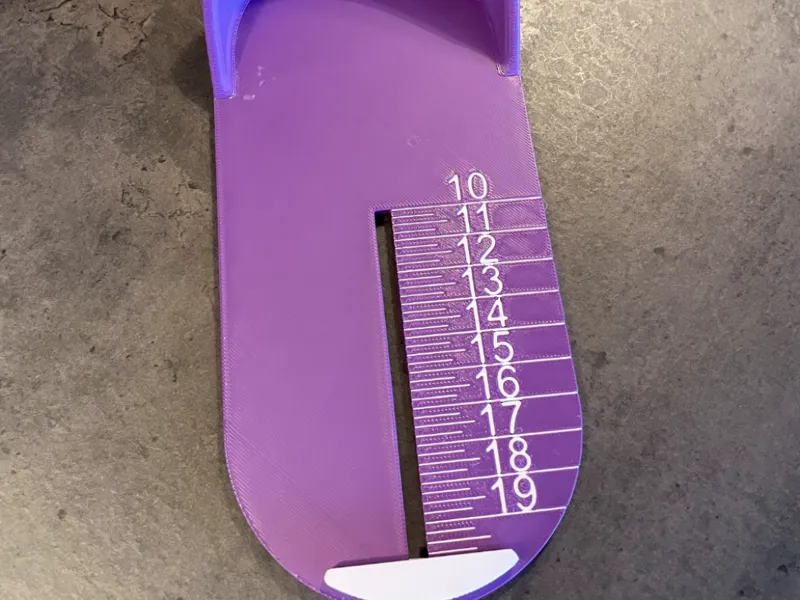 Kinderfußmessgerät in CM