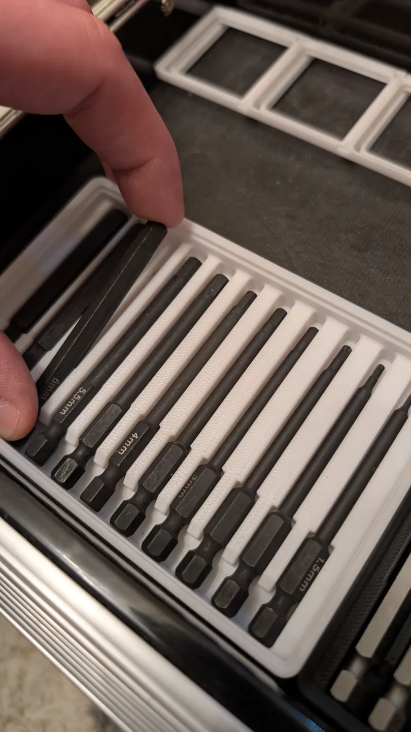 Gridfinity Hex Bit Storage by Slumpy - MakerWorld