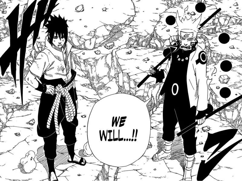 Naruto & Sasuke - HUEFORGE Manga Panel