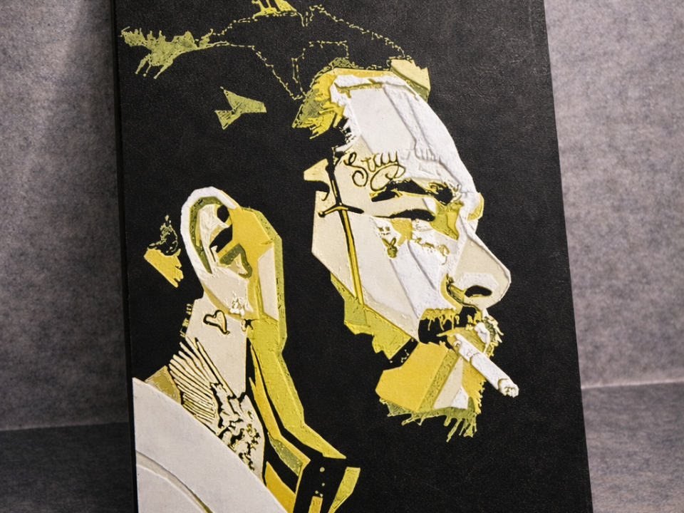 Post Malone Low Poly Wall Art