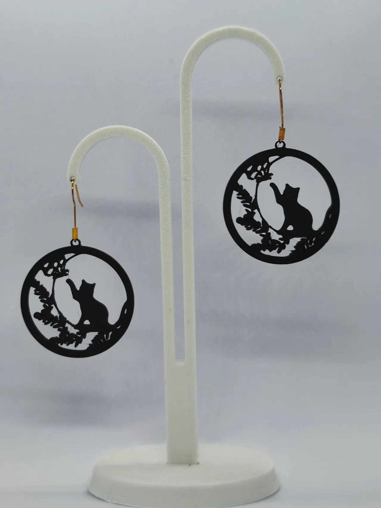 Pendientes Gato en la Luna view 3