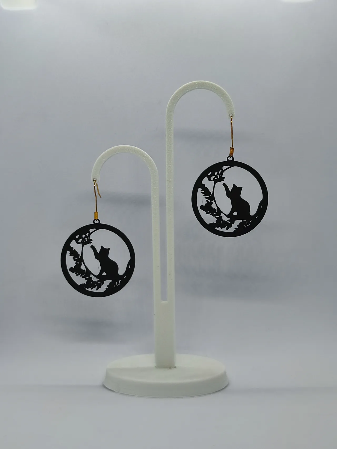 Pendientes Gato en la Luna view 2