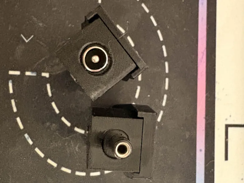12v DC power jack plug cover