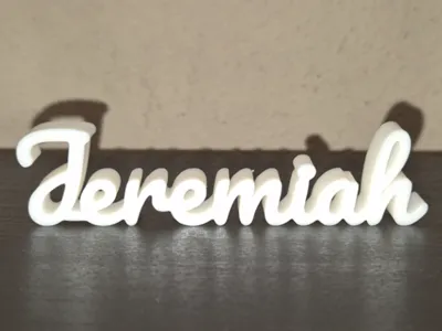 Jeremiah Name Sign Display Decor