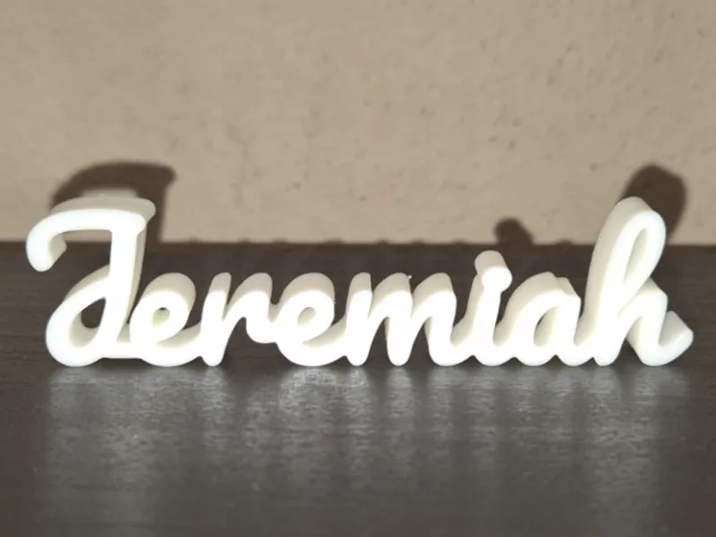 Jeremiah Name Sign Display Decor
