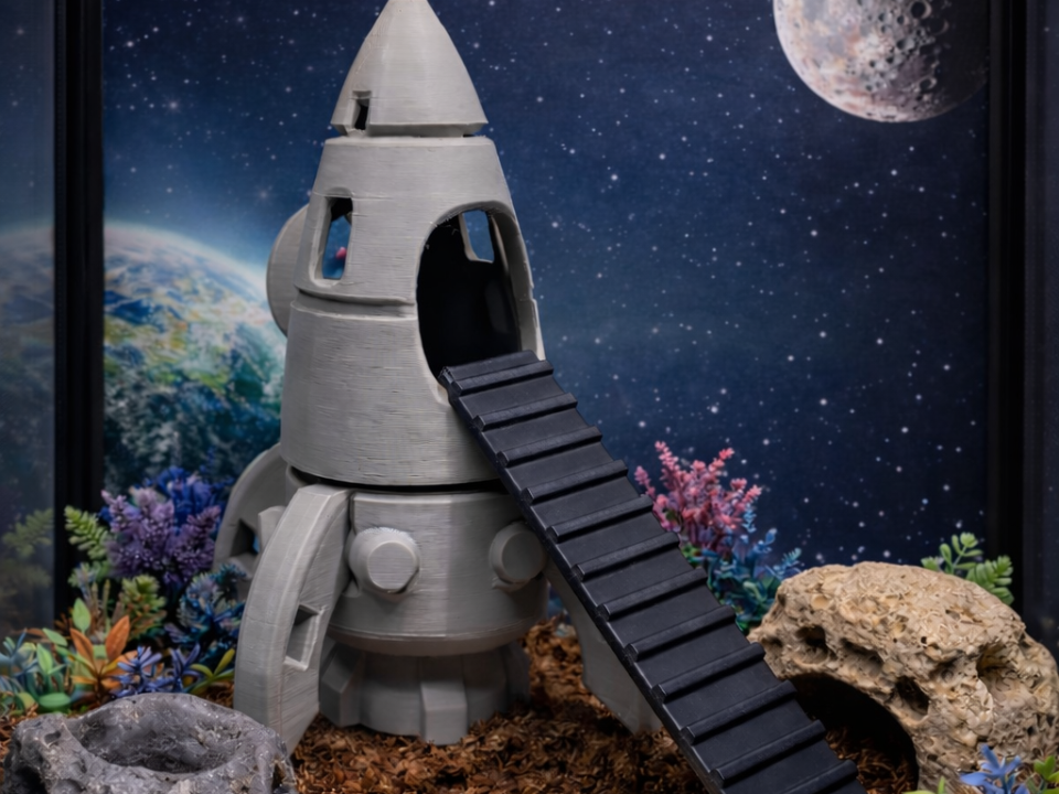 Space Capsule Rocket Hide & Climbing Decor