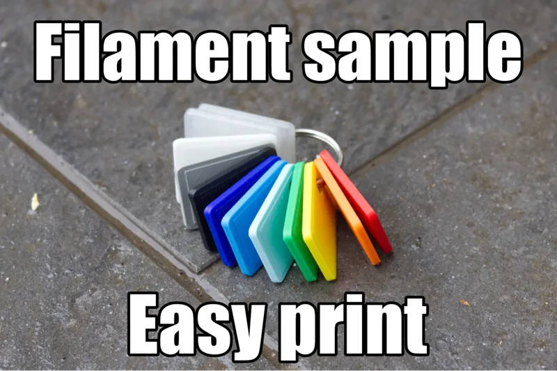 Filament sample/test - Color card