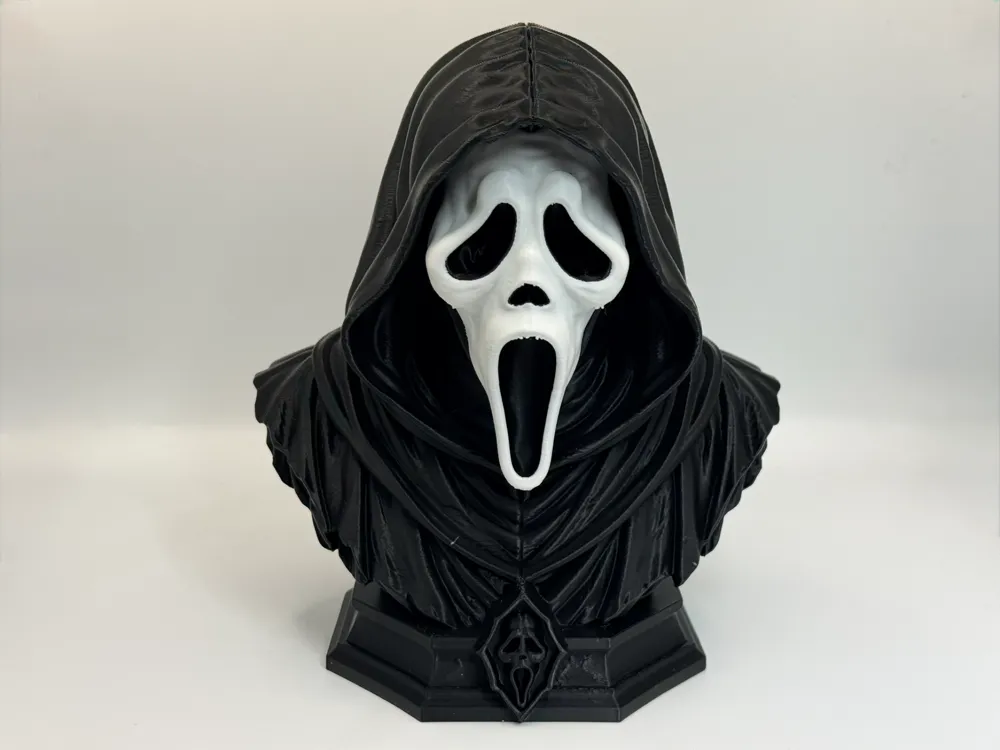 Figura decorativa: Ghostface Collectible Horror Bust, Scream. Referencia del modelo original.