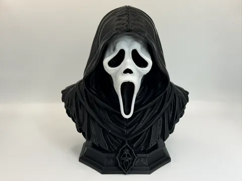 Figura decorativa: Ghostface Collectible Horror Bust, Scream — referencia de MakerWorld
