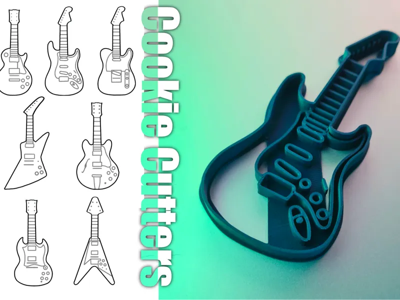 Guitar Cookie Cutter