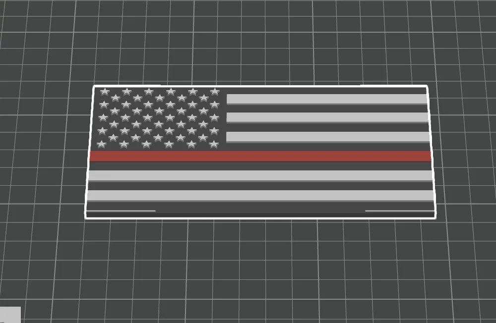 Red Line Flag - Free 3D Print Model - MakerWorld