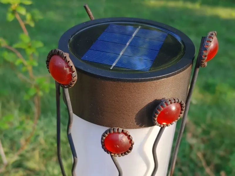 Solar Light Holder for Oil Lamp Posts