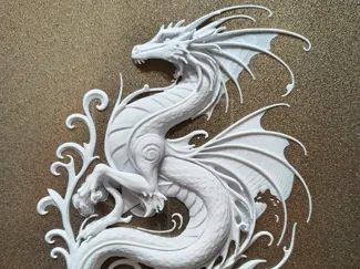 Filigree Water Dragon